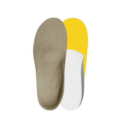 - wkładki dla dzieci ze zdiagnozowaną koślawością stępu (nadpronujących stopę)
- korkowy, skośny profil unoszący wewnętrzną stronę stopy
- zalecane do obuwia pełnego z usztywnionym tyłostopiem
- wyściółka z naturalnej skóry
